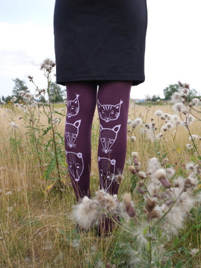 TOTEEMIELÄIMET Tights Blueberry milk