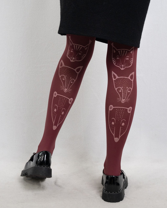 TOTEEMIELÄIMET Tights Burgundy 70 den