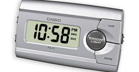 Casio PQ-31-8E harmaa matkaherätyskello