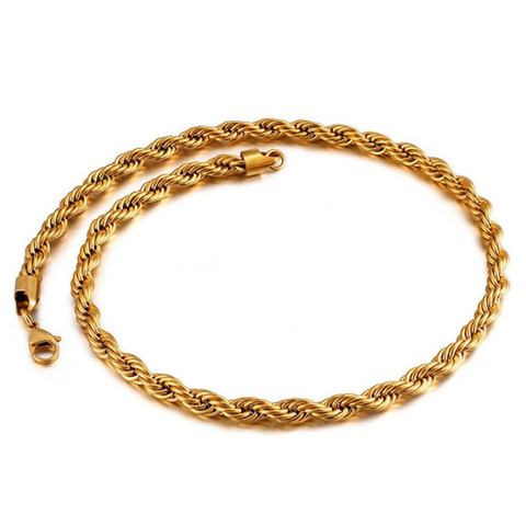 Teräs Cordelli kullattu kaulakoru 8mm