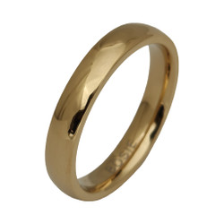 Bosie keltakullattu titaanisormus 4mm TIM-PVD-023G