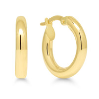 9K keltakultaiset putkirengas korvakorut 3,3 x 15,6mm 9K-A-0003-10-SL