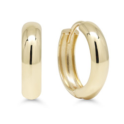9K keltakultaiset saranalliset kultakorvarenkaat 3 x 12,5mm 9K-A-E0500