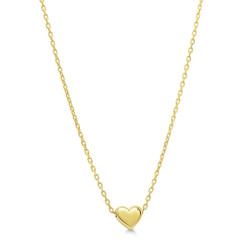 9K kultainen sydänkaulakoru 9K-N3727