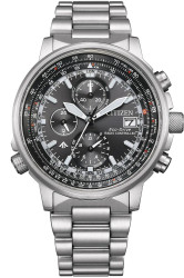 Citizen Eco-Drive Sky Pilot Radiocontrol AT8300-58E rannekello 