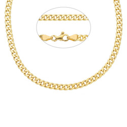 14K keltakultaketju – ontto panssari 3,50mm