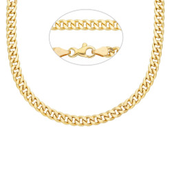 14K keltakultaketju – ontto panssari 4,25mm