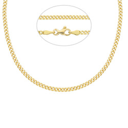 14K keltakultaketju – ontto panssari 2,00mm GD60/50cm