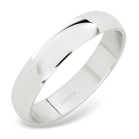 Hopeasormus puolipyöreä 4mm TP-1604