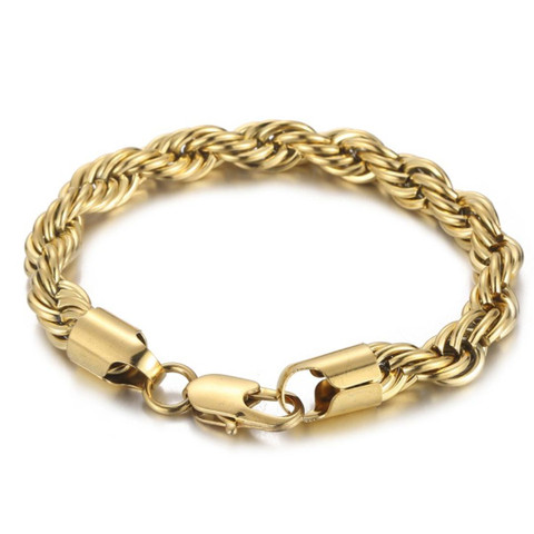 Teräs Cordelli kullattu rannekoru 8mm