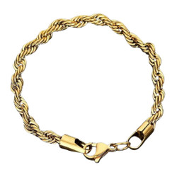 Teräs Cordelli kullattu rannekoru 6mm