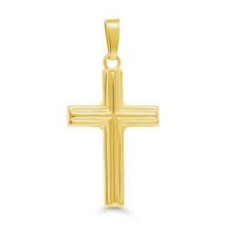 Kultainen ristiriipus – 20x14mm P-1355