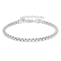 Hopearanneketju pyöristetty venetsia rodinoitu 2,9mm SX-0035R