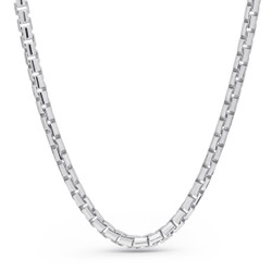 Hopeaketju pyöristetty venetsia rodinoitu 2,9mm SX-0035R