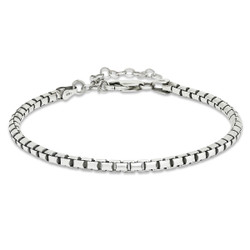 Hopearanneketju pyöristetty venetsia oksidoitu 2,9mm SX-0035X