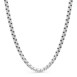 Hopeaketju pyöristetty venetsia oksidoitu 2,9mm SX-0035X