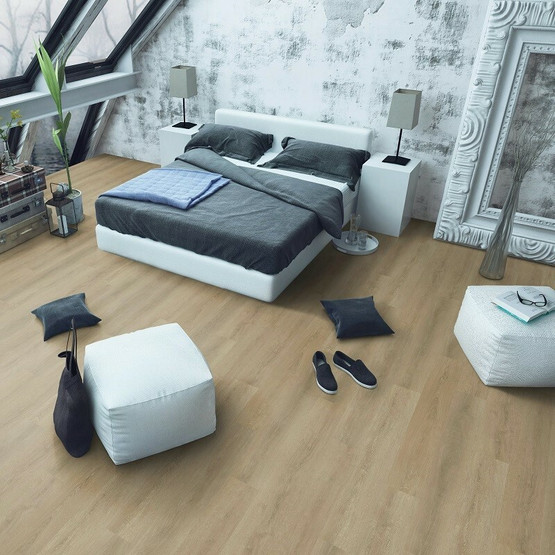 Skyllan tummatammi vinyylilankku (integroitu aluskate)