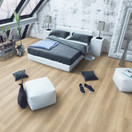 Proteuksen vaalea tammi vinyylilankku (integroitu aluskate)