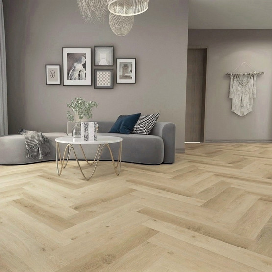 Aino vaalea tammi kalanruotovinyyli (integroitu askeläänieriste)