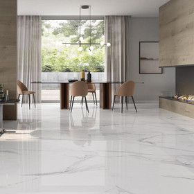 Marmore Calanga White kiiltävä 60x60 cm seinä- ja lattialaatta