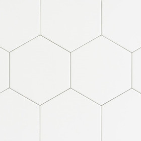 Estate Hex White matta 14x16 cm seinä- ja lattialaatta