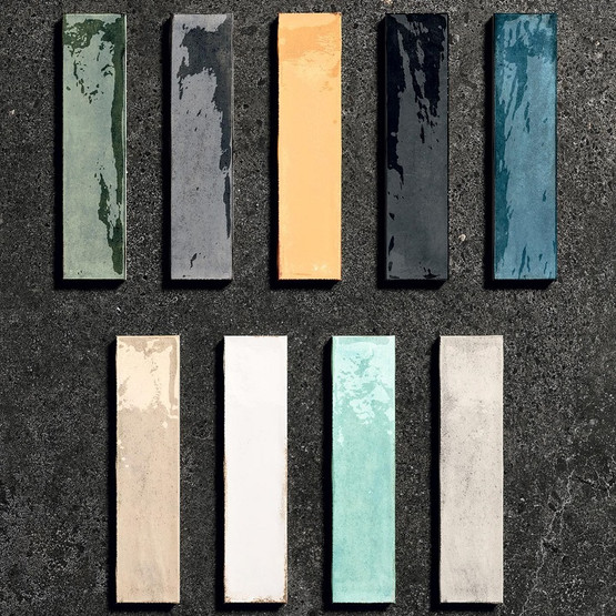 Funktion Smeraldo kiiltävä 6x25 cm seinä- ja lattialaatta