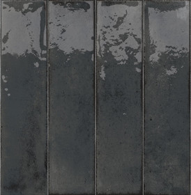 Funktion Antracite kiiltävä 6x25 cm seinä- ja lattialaatta