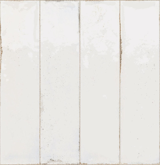 Funktion Bianco kiiltävä 6x25 cm seinä- ja lattialaatta