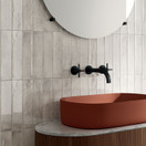 Funktion Grigio kiiltävä 6x25 cm seinä- ja lattialaatta