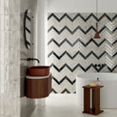 Funktion Grigio kiiltävä 6x25 cm seinä- ja lattialaatta