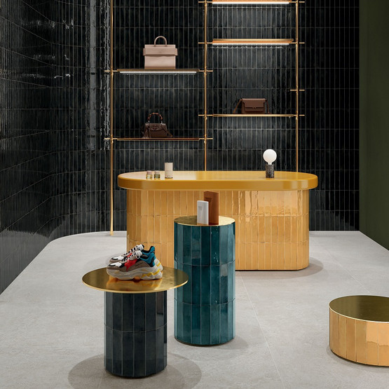 Funktion Senape kiiltävä 6x25 cm seinä- ja lattialaatta