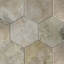 Gem Hex Almond matta 14x16 cm seinä- ja lattialaatta