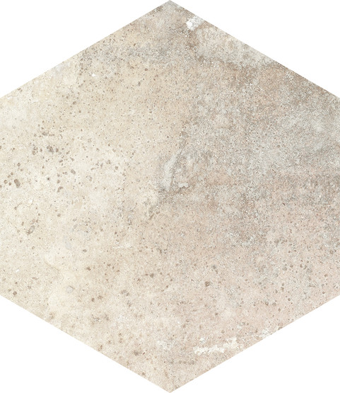 Gem Hex Cream matta 14x16 cm seinä- ja lattialaatta