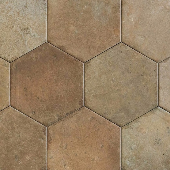 Ground Hex Terra matta 14x16 cm seinä- ja lattialaatta