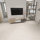 Hiisi valkaistu tammi kalanruotovinyyli (integroitu askeläänieriste)