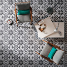 History Jugend Edinburgh Black 25x25 cm seinä- ja lattialaatta