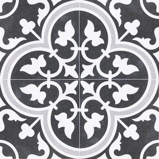 History Jugend Edinburgh Black 25x25 cm seinä- ja lattialaatta