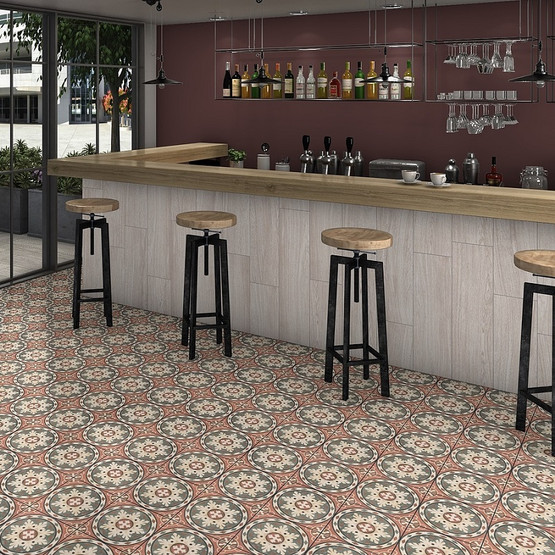 History Jugend Havanna Rosso 25x25 cm seinä- ja lattialaatta