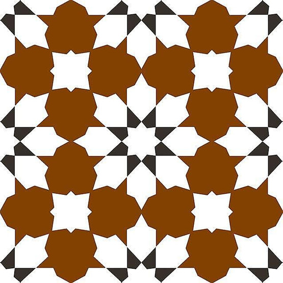 History Jugend Neljäs Linja Marron 22,5x22,5 cm seinä- ja lattialaatta