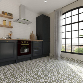 History Jugend Neljäs Linja Verde 22,5x22,5 cm seinä- ja lattialaatta