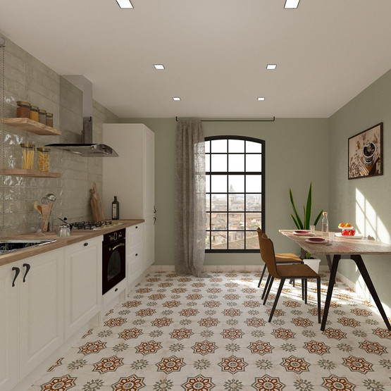 History Jugend Oikokatu Verde 22,5x22,5 cm seinä- ja lattialaatta