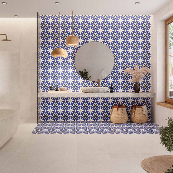 History Jugend Santa Cruz Blue 25x25 cm seinä- ja lattialaatta