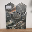 Marmore Hex Ethel Green matta 13x15 cm seinä- ja lattialaatta