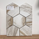 Marmore Hex Nembro Almond matta 13x15 cm seinä- ja lattialaatta