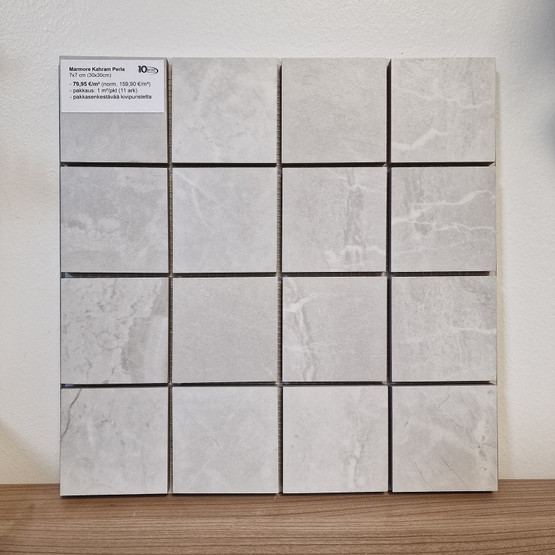 Marmore Kahram Perla matta 7x7 cm mosaiikki seinä- ja lattialaatta
