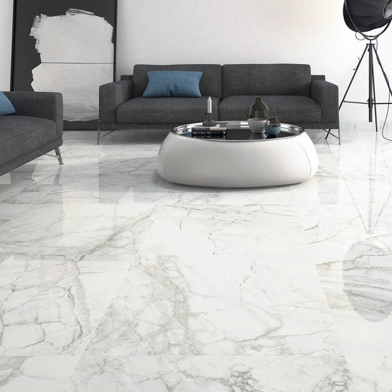 Marmore Luna Blanco kiiltävä 60x60 cm seinä- ja lattialaatta