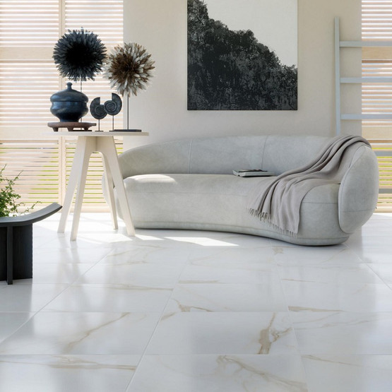 Marmore Pothos Gold kiiltävä 60x120 cm seinä- ja lattialaatta