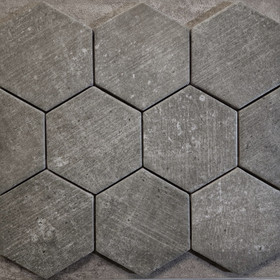 Molna Basalt Hex matta 10x11,6 cm seinä- ja lattialaatta