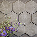 Molna Gris Hex matta 10x11,6 cm seinä- ja lattialaatta