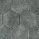 Neptune Hex Black matta 14x16 cm seinä- ja lattialaatta